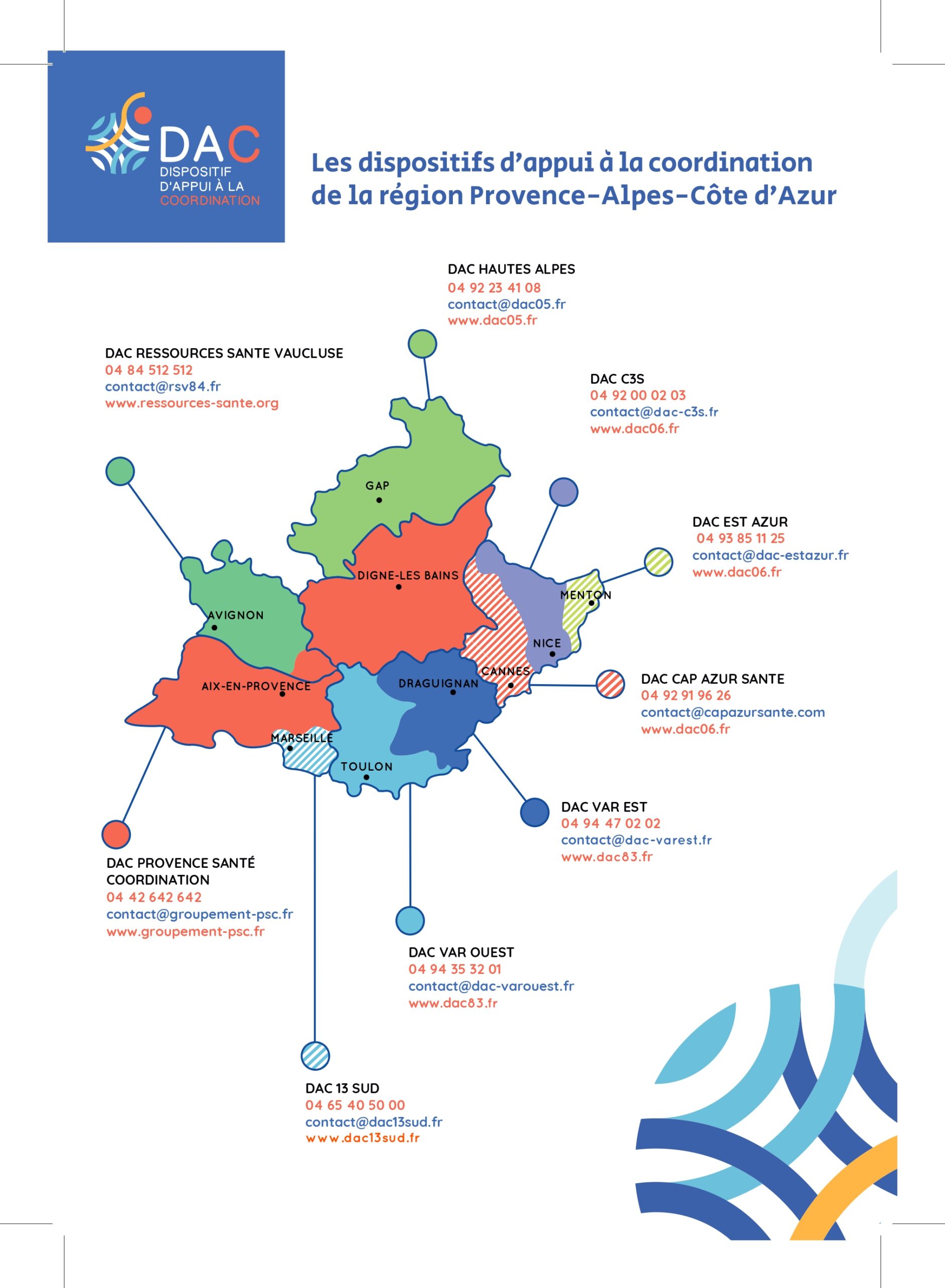 Carte DAC PACA