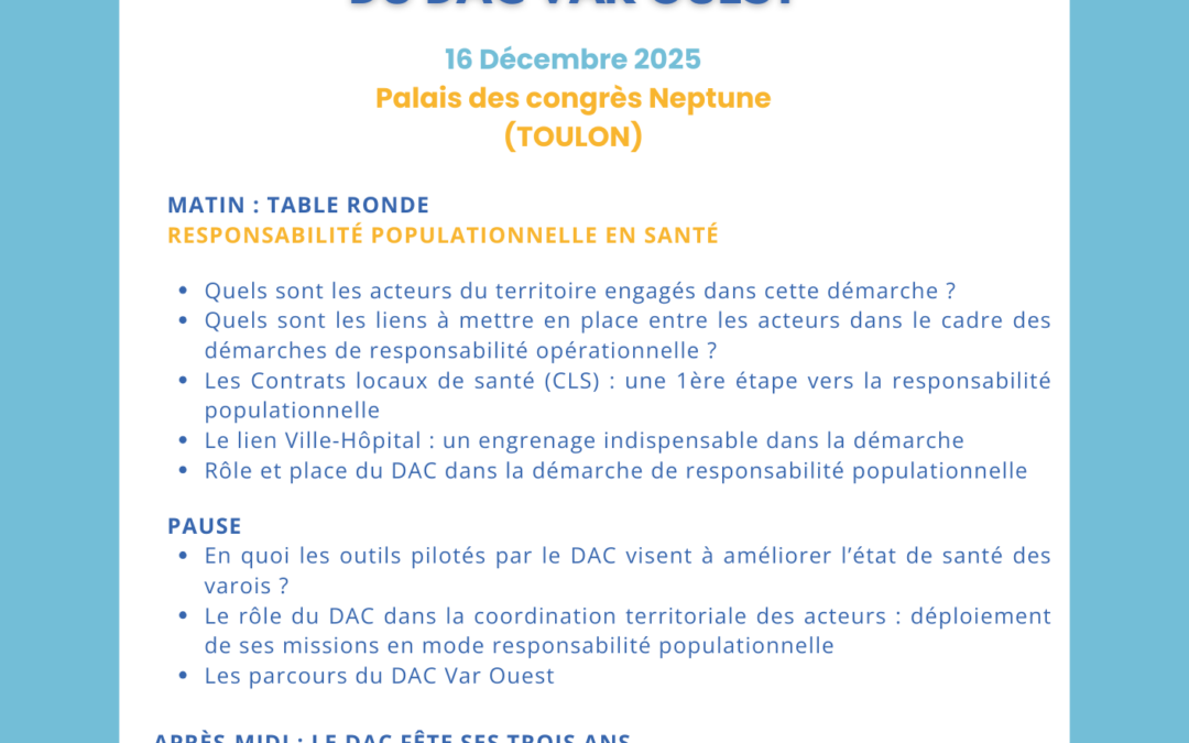 Atelier Santé Social à Toulon – DAC Var Ouest